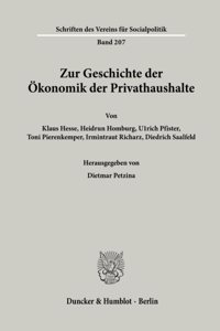 Zur Geschichte Der Okonomik Der Privathaushalte