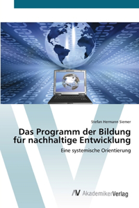 Programm der Bildung für nachhaltige Entwicklung