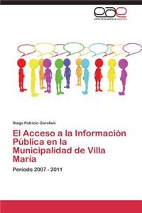 Acceso a la Informacion Publica En La Municipalidad de Villa Maria