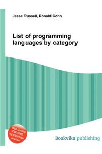 List of Programming Languages by Category