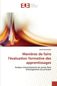 Manières de faire l'évaluation formative des apprentissages