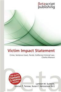 Victim Impact Statement