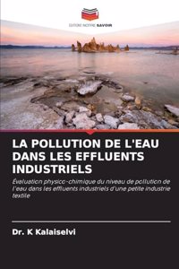 La Pollution de l'Eau Dans Les Effluents Industriels