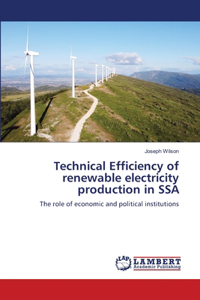 Technical Efficiency of renewable electricity production in SSA