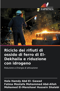 Riciclo dei rifiuti di ossido di ferro di El-Dekhaila e riduzione con idrogeno