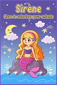 Livre de coloriage de sirène pour les enfants