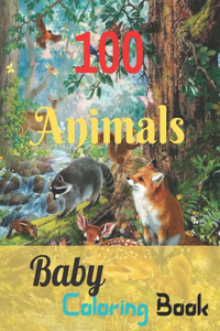 100 Baby Animals Coloring Book