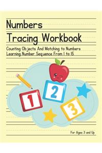 Number Tracing Workbook for Ages 3 and Up