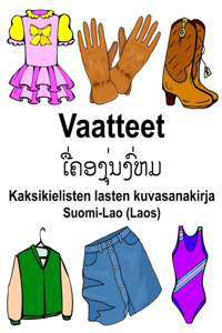 Suomi-Lao (Laos) Vaatteet Kaksikielisten lasten kuvasanakirja