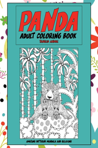 Adult Coloring Book Tangled Animal - Amazing Patterns Mandala and Relaxing - Panda