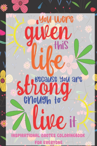 Inspirational Quotes Coloring Book For Everyone
