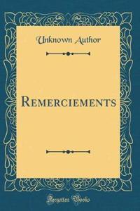 Remerciements (Classic Reprint)