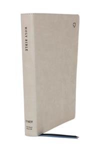 NET Bible, Thinline, Leathersoft, Stone, Thumb Indexed, Comfort Print