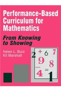 Performance-Based Curriculum for Mathematics