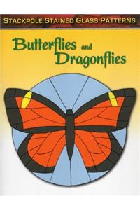 Stained Glass Patterns: Butterflies and Dragonflies