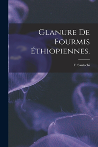 Glanure De Fourmis Éthiopiennes.