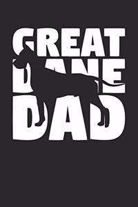 Great Dane Notebook 'Great Dane Dad' - Gift for Dog Lovers - Great Dane Journal