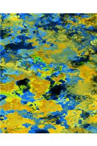 Yellow Blue Green Colorful School Composition Book