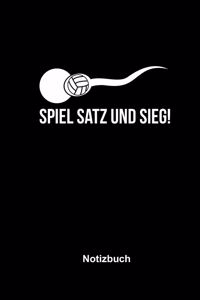 Spiel Satz Und Sieg Notizbuch