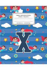 Primary Composition Notebook Grades K-2 Story Journal X
