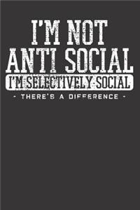 Anti-Social Sarcastic Introvert Notebook Journal