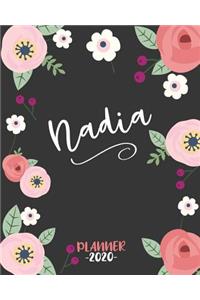 Nadia: Diario Agenda Settimanale Datato con Calendario, Date da Ricordare, Obiettivi, Priorita' e spazio Appunti per i tuoi Pensieri! Weekly Planner 12 Mes