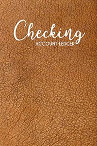 Checking Account Ledger