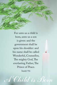 Advent Bulletin: A Child Is Born (Package of 100)
