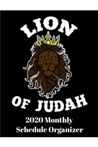 Lion Of Judah 2020 Monthly Schedule Organizer