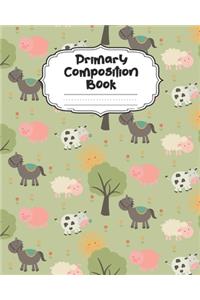 Farm Animals Primary Composition Book