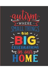 Autism Where Small Things Are Big Celebrations in Our Home