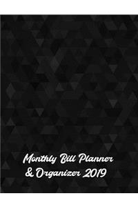 Monthly Bill Planner & Organizer 2019