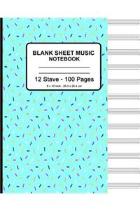 Blank Sheet Music Notebook