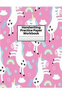 Handwriting Practice Paper Workbook