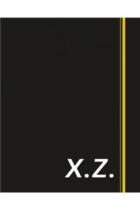 X.Z.: Classic Monogram Lined Notebook Personalized With Two Initials - Matte Softcover Professional Style Paperback Journal Perfect Gift for Men and Women