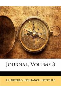 Journal, Volume 3