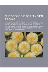 Chronologie de L'Ancien Regime
