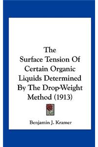 The Surface Tension of Certain Organic Liquids Determined by the Drop-Weight Method (1913)