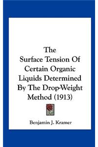 The Surface Tension of Certain Organic Liquids Determined by the Drop-Weight Method (1913)