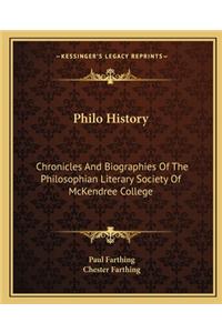 Philo History
