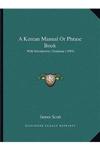 Korean Manual or Phrase Book
