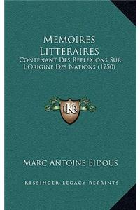 Memoires Litteraires