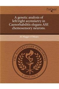A Genetic Analysis of Left/Right Asymmetry in Caenorhabditis Elegans ASE Chemosensory Neurons.