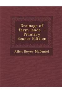 Drainage of Farm Lands