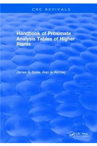 Handbook of Proximate Analysis Tables of Higher Plants