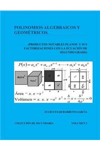 Polinomios Algebraicos y Geometricos (Productos Notables Planos y Factorizacion)