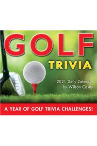 2021 Golf Trivia Boxed Daily Calendar