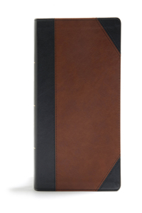 CSB Study Bible, Black/Brown Leathertouch, Indexed
