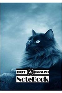 Notebook Dot-grid,graph Black Cat