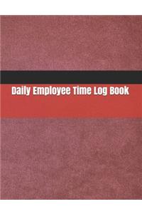 Daily Employee Time Log Book